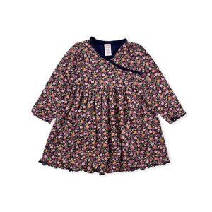 •Vintage• Gymboree Y2K Wrap Neck Ruffle Dress in Fruit Floral